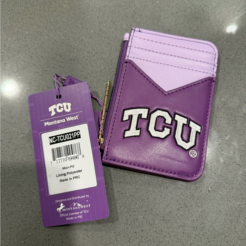 Texas Christian University card wallet
